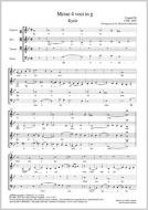 Messe 4 voci in g-Moll 