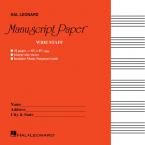 Wide Staff Manuscript Paper (Red Cover) 
