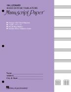 Bass Guitar Tablature Manuscript Paper (Purple Cover) 