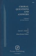 Choral Questions And Answers Vol. 1 