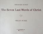 Seven Last Words Of Christ 