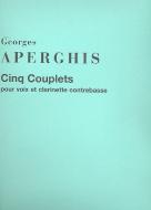 5 Couplets Voix et Clar.contrebasse 