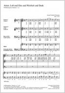 Amen. Lob und Ehre und Weisheit und Dank 