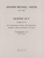 Vesper in F (Klafsky IV, 5) 