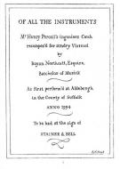 Of All The Instruments... 