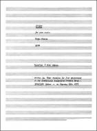 Study For Solo Violin 