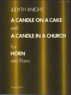 A Candle On A Cake And A Candle In A Church 