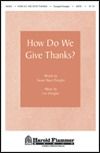 How Do We Give Thanks? 