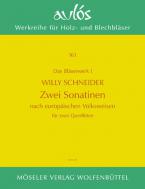 Zwei Sonatinen nach europäischen Volksweisen 