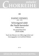 Schweigend sinkt die Nacht hernieder Standard