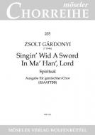 Singin' wid a sword in ma han', Lord 