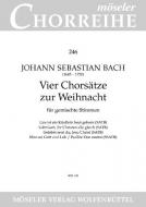 Vier Chorsätze zur Weihnacht 