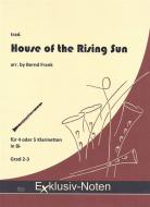 House Of The Rising Sun für 4 oder 5 Klarinetten 