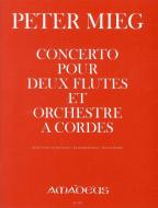 Concerto pour deux flutes et orchestre a cordes 