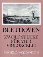 12 Stücke für 4 Violoncelli 