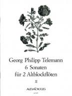 6 Sonaten für 2 Altblockflöten ohne Bass 2 