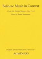 Balinese Music in Context 