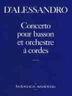 Concerto pour basson et orchestre a cordes op. 75 