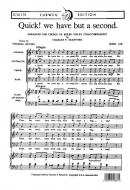 Quick! We Have But A Second 