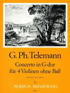 Concerto in G-dur für vier Violinen ohne Bass 