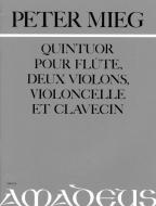 Quintuor pour flute, deux violons, violoncelle et clavecin 