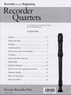 Recorder From The Beginning: Recorder Quartets 
