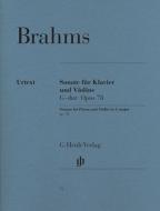 Sonate für Klavier und Violine G-dur op. 78 