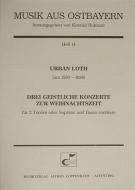 Urban: Drei geistliche Konzerte zur Weihnachtszeit 