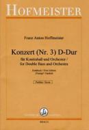 Konzert (Nr. 3) D-Dur für Kontrabass und Orchester 