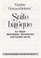 Suite baroque für 4 Bläser (Blechbläser, Flöten) und Pauken 