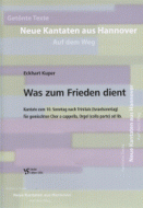Was zum Frieden dient 