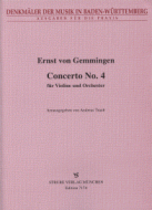 Concerto No. 4 für Solo-Violine, 2 Flöten, 2 Hörner und Streicher 