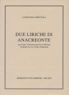 Due Liriche di Anacreonte 