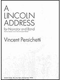 A Lincoln Address For Narrator And Band Op.124A 