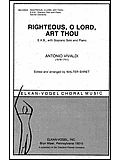 Righteous, O Lord, Art Thou 