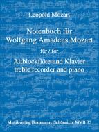 Notenbuch für Wolfgang Amadeus Mozart 