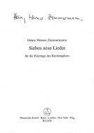 Sieben neue Lieder für die Feiertage des Kirchenjahres 