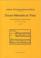 Douze Menuets et Trios pour le Pianoforte à quatre mains 