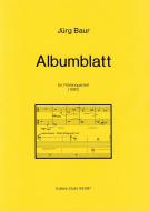 Albumblatt 'Hommage á Schönberg' 