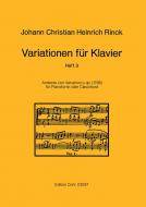 Variationen für Klavier Heft 3 