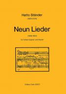 Neun Lieder für hohen Sopran und Klavier 