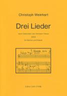 Drei Lieder nach Gedichten von Hermann Hesse für Bariton und Klavier 