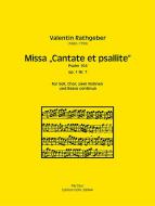 Missa 'Cantate et psallite' für Soli, Chor, 2 Violinen und B.c. 