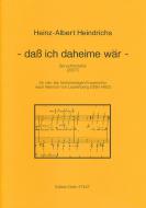 dass ich daheime wär 