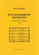 Drei vergnügliche Sentenzen 