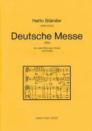 Deutsche Messe für zwei Stimmen (Chor) und Orgel 