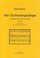Vier Orchestergesänge 