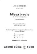 Missa Brevis B-Dur Sancti Johannis de Deo HOB 22/7 