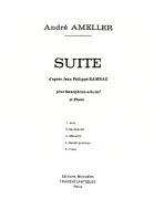 Suite D'Apres Rameau Saxophone Alto et Piano 