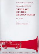 26 Etudes Elementaires Clarinette 